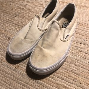 White Vans- Size 7.5 Women